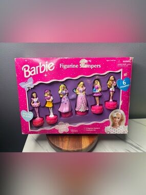 1996 Barbie Figurine Stampers Complete Set of 6 w/ Original Box Tara Toy